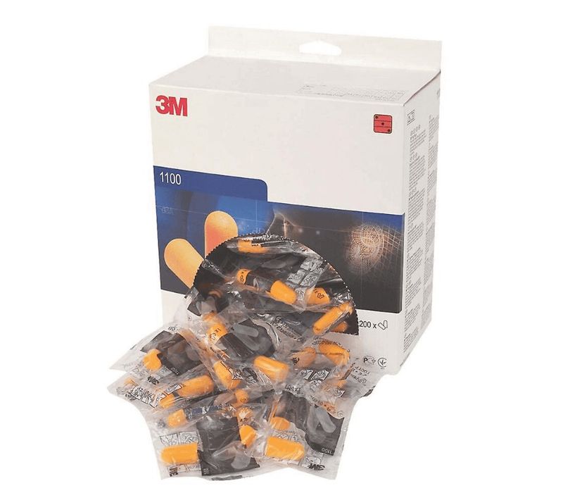 Bouchons Anti Bruit (37 dB) Mousse 3m 1100, Lot De 200 Paires