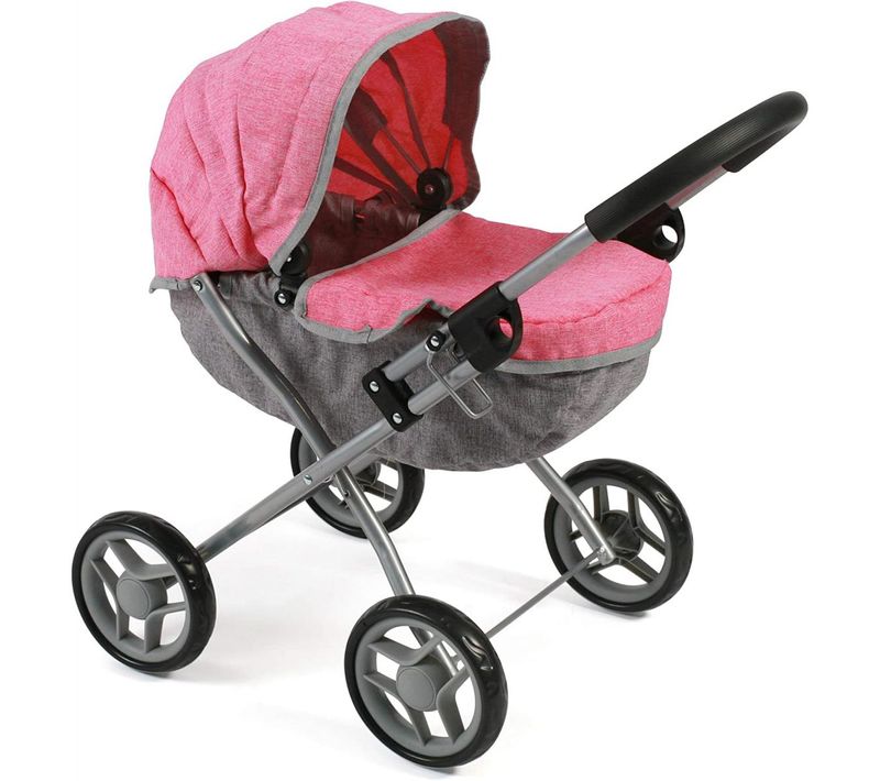 Landau Pour Poupée Rose Et Gris