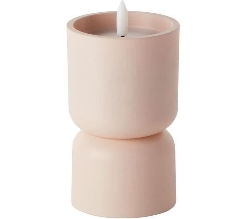 Lampe De Table Bougie Solaire LED 3w, Ip44, Beige/brun, Design Contemporain