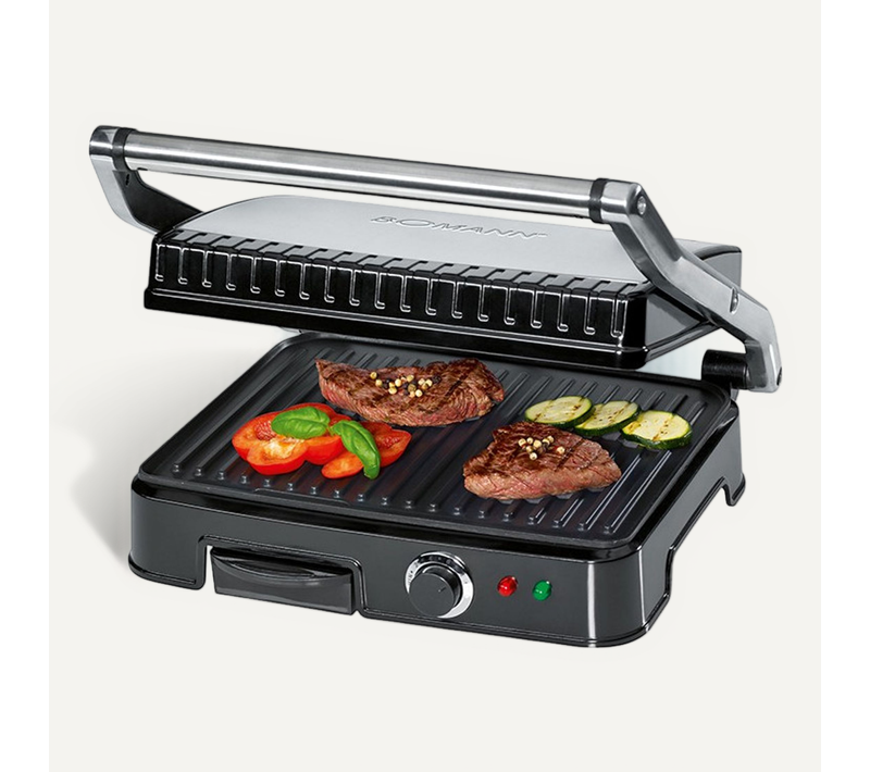 Plancha Gril Et Panini Kg 2242 Cb Noir