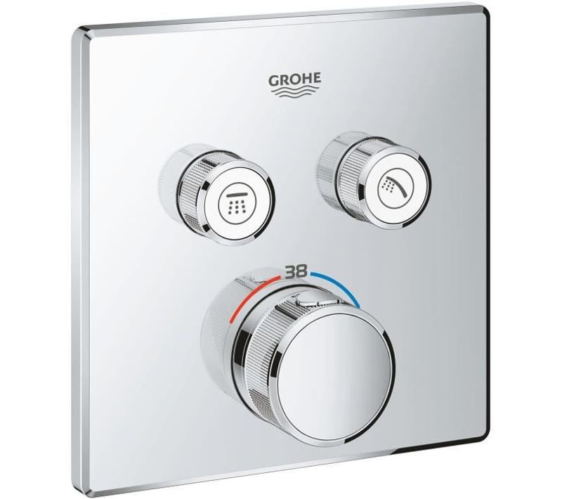 Mitigeur Thermostatique Pour Installation Encastrée 2 Sorties Grohtherm Smartcontrol - 29124000