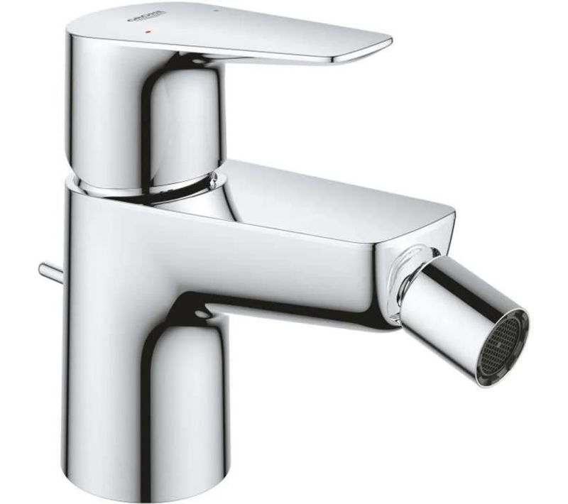 Mitigeur Monocommande Bidet Start Edge - Tirette De Vidage - Mousseur Économique D'eau - Chromé