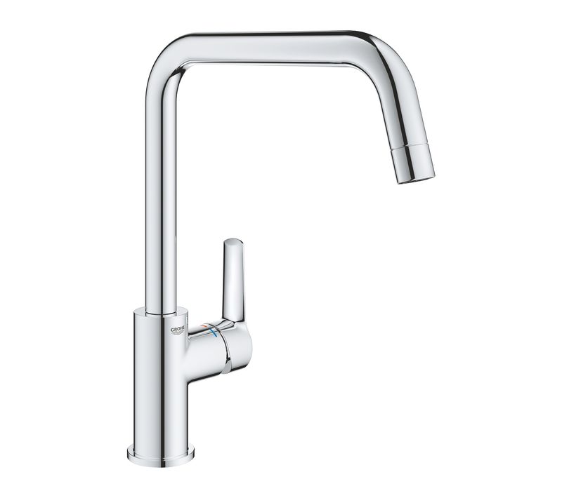 Robinet De Cuisine Monocommande Bec Haut Grohe Start 2021 Chromé