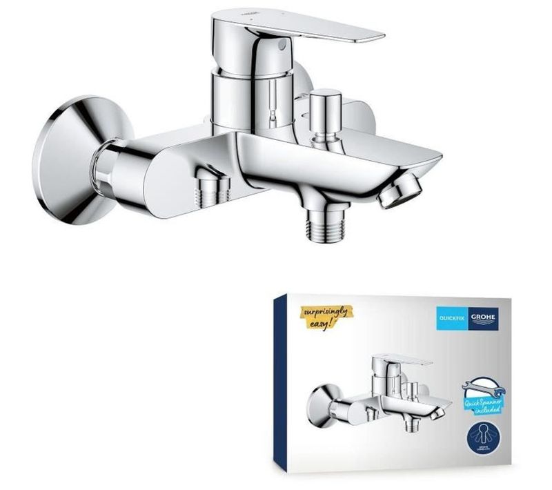 Mitigeur Monocommande Bain / Douche - Start Edge - Chromé - Economie D'eau - Garantie 5 Ans