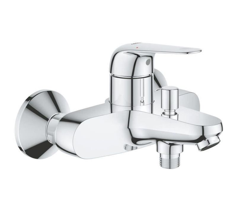 Mitigeur Monocommande Bain/douche - Grohe Swift - 24335001 - Chromé - Montage Mural Apparent