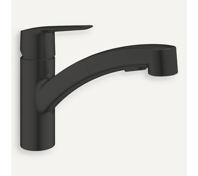 Robinet De Cuisine Avec Douchette Start Noir Mat