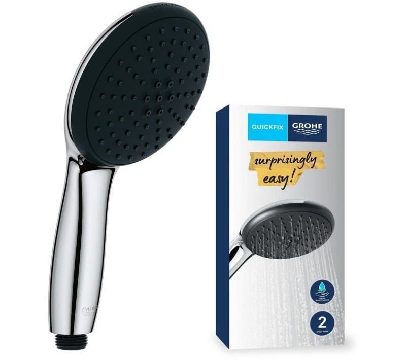 Pommeau De Douche - Grohe Vitalio Start 110 27946001 - 2 Jets (pluie/stimulant) - Economie D'eau