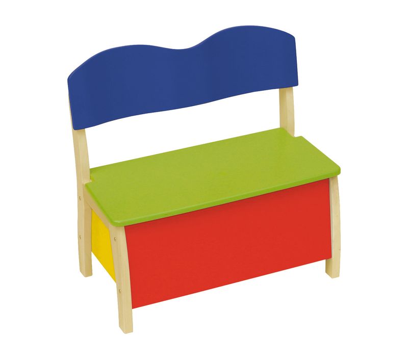 Banc-coffre à Jouets 2 En 1 Pour Enfant - Multicolore