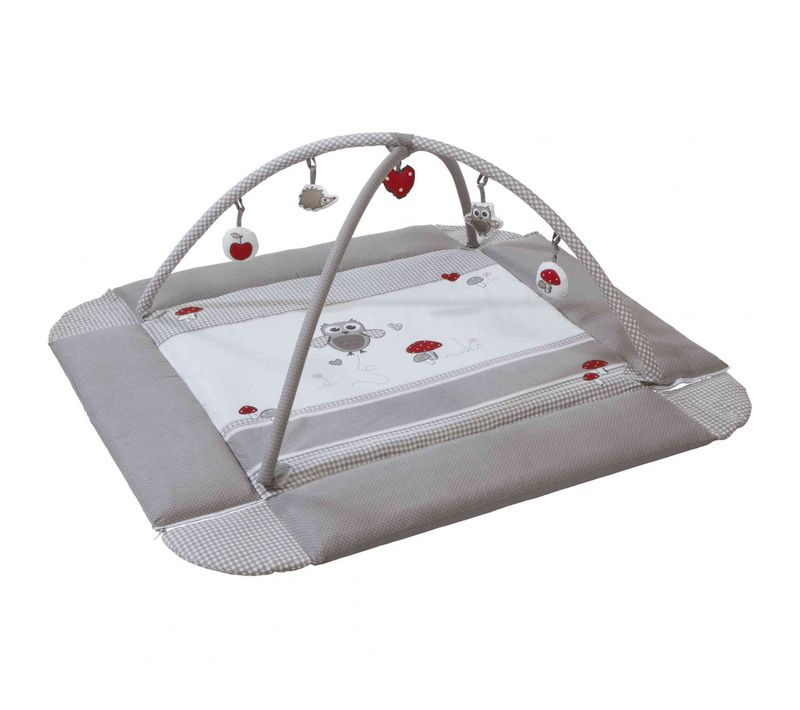 Tapis Éveil Avec Arc Et 5 Éléments De Jeu Roba Adam Et Eule 75x85