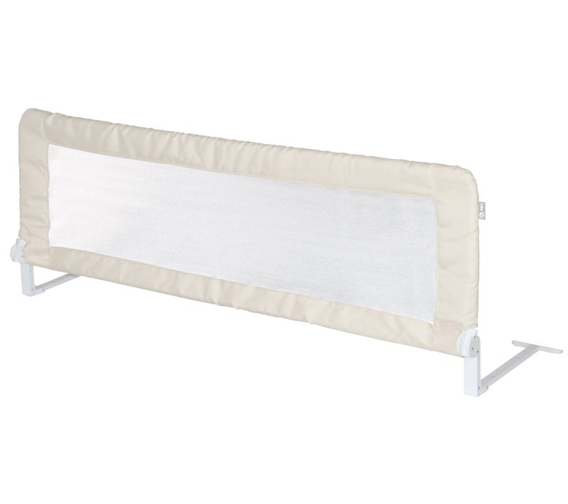 Barrière De Lit Bébé Et Enfant Klipp-klapp - 100 Cm - Antichute Et Rabattable - Beige