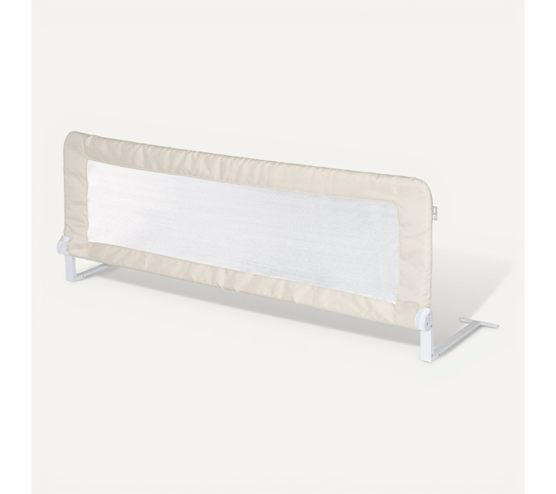 Barrière De Lit Bébé Et Enfant Klipp-klapp - 135 Cm - Antichute Et Rabattable - Beige