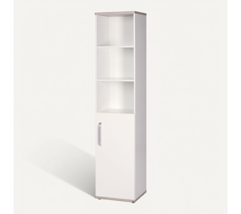 Étagère Sur Pied Moritz - Pour Chambre D'enfant - Blanc / Décor Bois