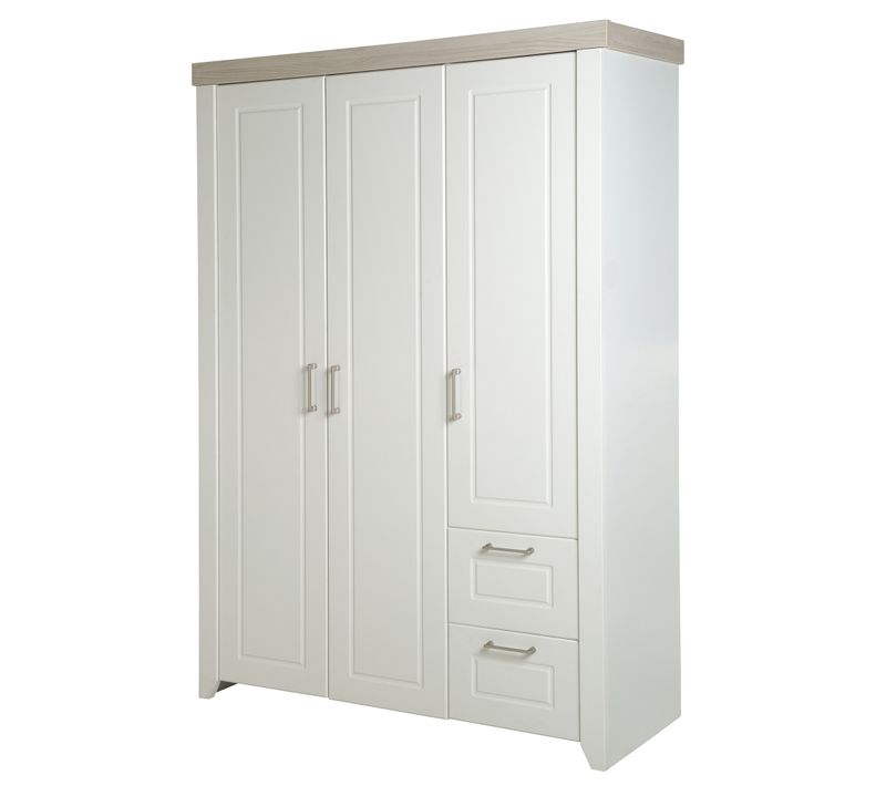 Armoire Felicia 3 Portes - 2 Tiroirs - Style Maison De Campagne