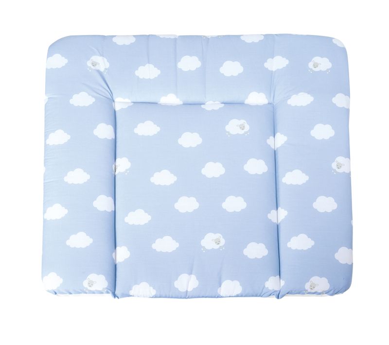 Matelas à Langer Kleine Wolke Blau - 85x75 - Revêtu De Pu