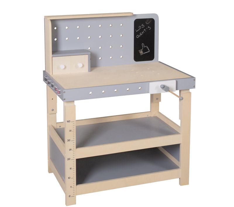 établi Enfant En Bois + Outils + Accessoires De Bricolage + Scie + Marteau Et Autres