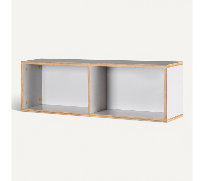 Étagère Murale Pour Chambre Enfant Caro 90 Cm - Gris Clair