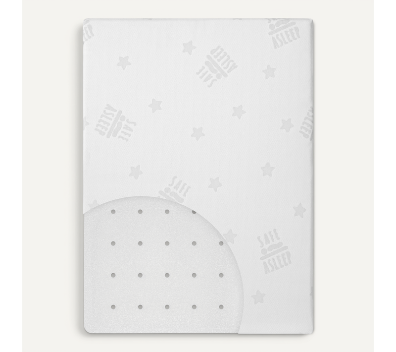 Matelas Pour Parc Bébé Safe Asleep® - 75x100- Avec Housse Jacquard