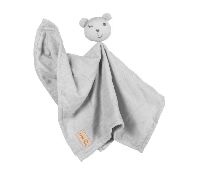 Doudou Ours "lil Planet" - Coton Bio - Gris Argenté