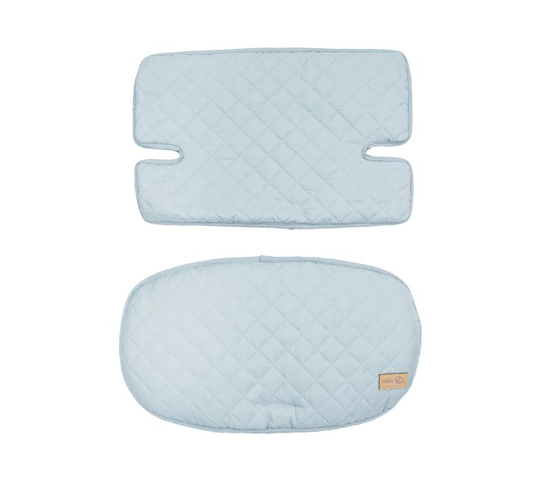 Réducteur Déperlant En 2 Pièces Pour Chaise Haute évolutive - Bleu Matelassé - Roba Style