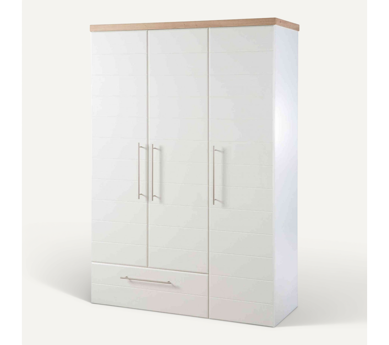 Armoire Bébé En Bois 3 Portes 1 Tiroir Nele