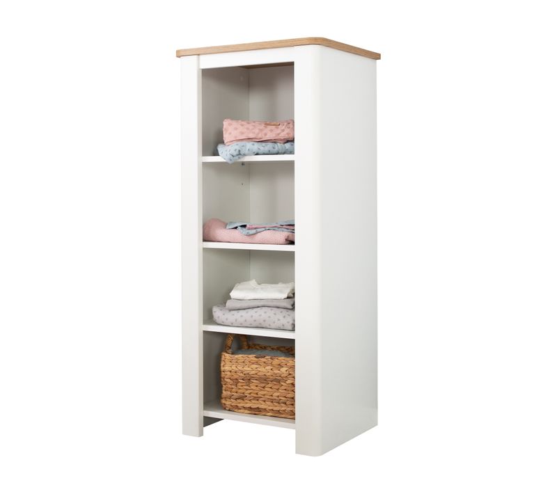 Étagère Sur Pied Ava - Pour Chambre D'enfant - Blanc / Décor Bois
