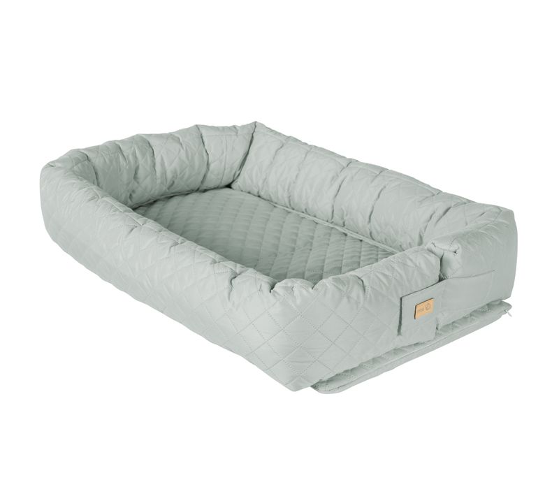 Nid D'ange Roba Style Vert Givré 3 En 1 - Lit De Voyage, Matelas à Langer, Serpent De Lit