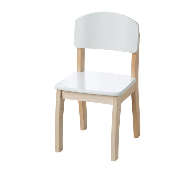 Chaise Enfant En Bois Laqué Blanc - Utilisable De 2 à 10 Ans