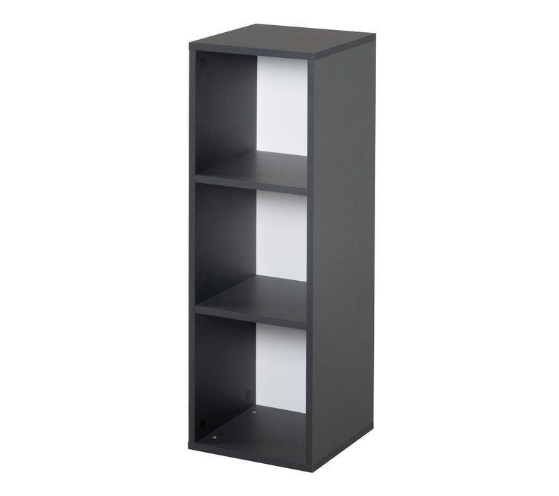 Ètagère Latérale à 3 Niches Pour Compléter Les Commode à Langer - En Bois Anthracite