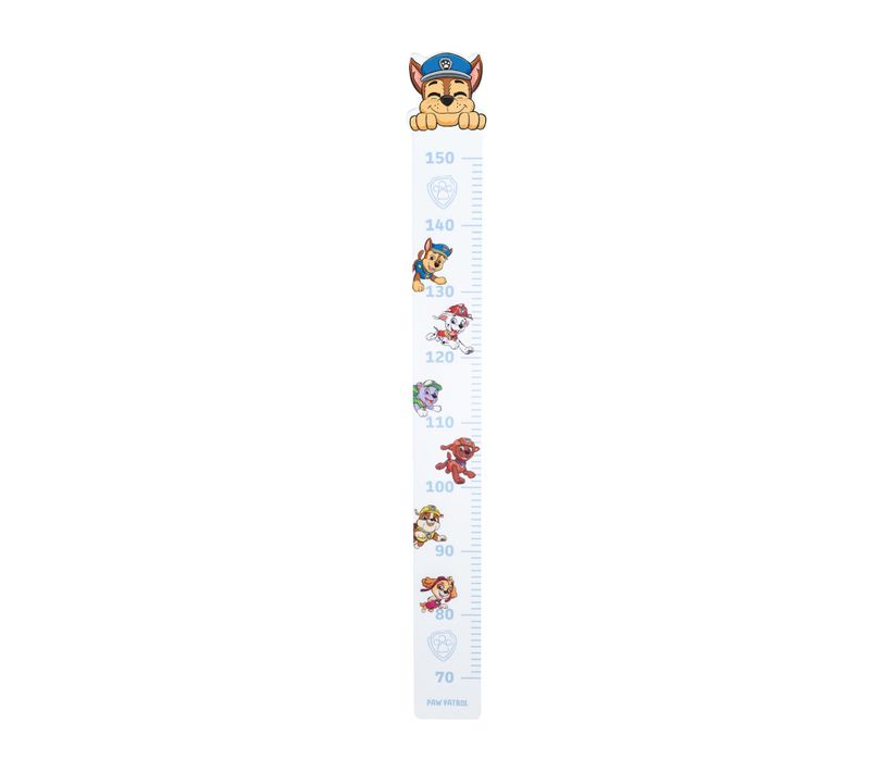 Toise Murale Pour La Chambre D'enfant Paw Patrol - De 70 à 150 Cm - Motif Chiens - Bleu-gris