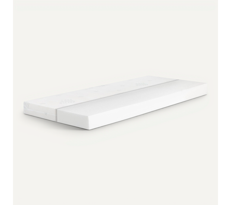 Matelas Bébé Roulé 70 X 140 Déhoussable - Mousse Respirante Et Équilibrée - Blanc - Safe Asleep