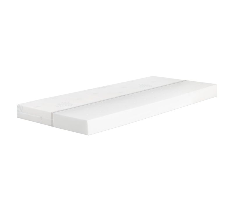 Matelas Enfant Roulé 90 X 200 Déhoussable - Mousse Respirante Et Équilibrée - Blanc - Safe Asleep