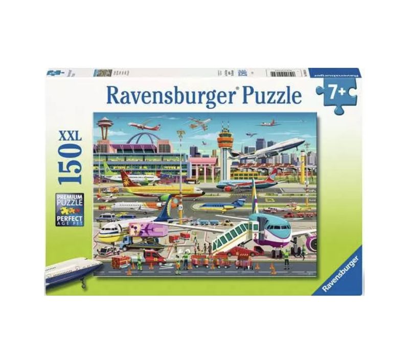 Puzzle XXL 150 Pièces - Aéroport Animé Pour Enfants