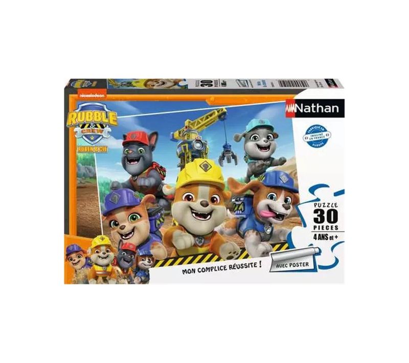 Puzzle 30 Pièces - Héros Du Chantier Rubble De Pat' Patrouille