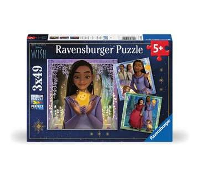 3 X 49 Pièces Le Souhait D'asha Disney Wish