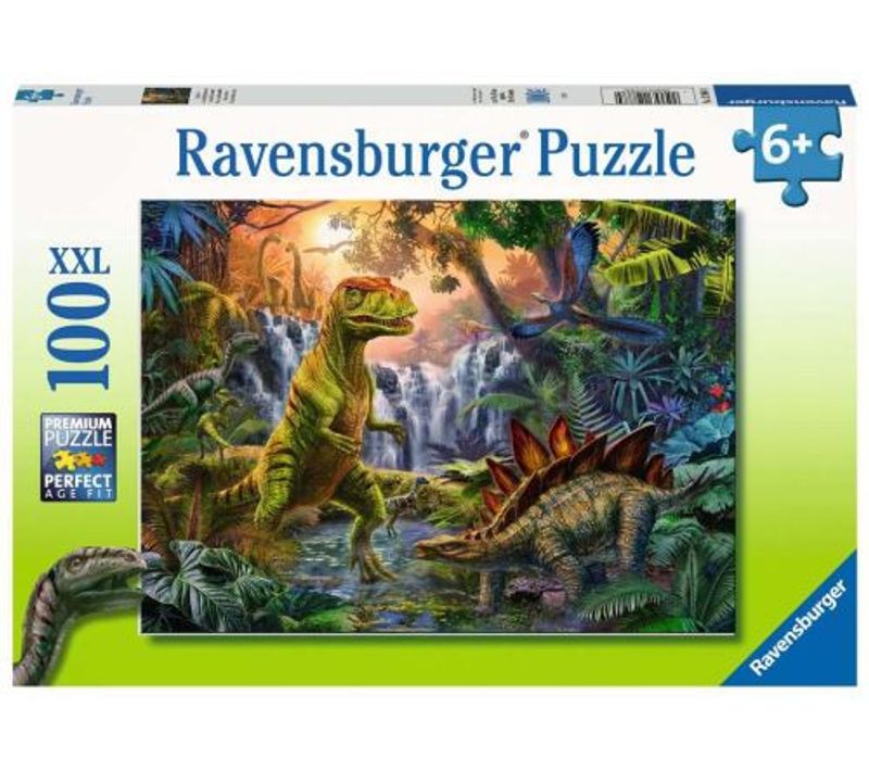 Puzzle 100 Pièces Xxl Ravensburger L Oasis Des Dinosaures