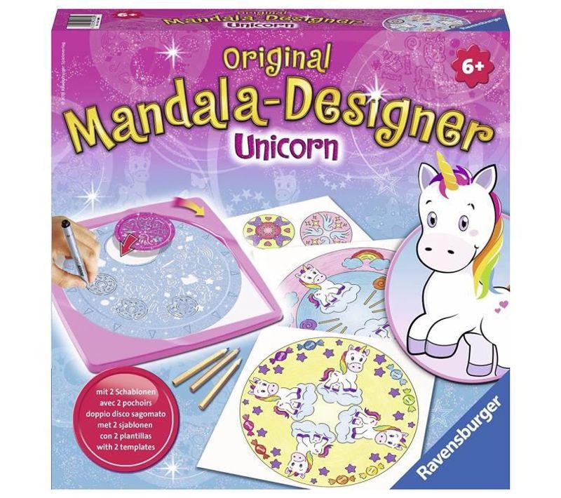 Mandala Design Licorne - Loisirs Créatifs Pour Enfants Des 6 Ans