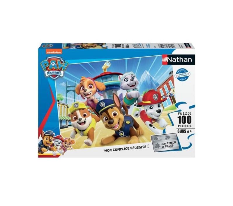 Pat Patrouille - Puzzle 100 Pieces - Les Aventures De La Pat'patrouille - Nathan
