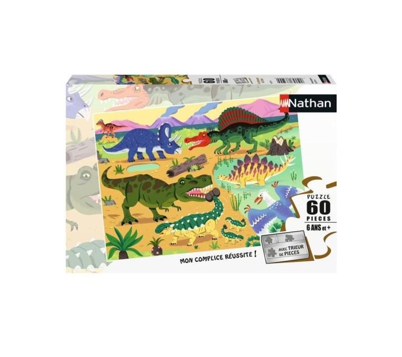 Puzzle 60 P Les Dinosaures Du Crétacé