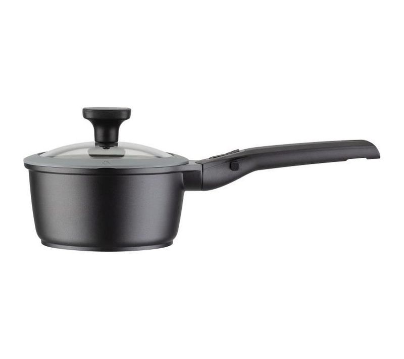 Casserole 16 Cm Easy Click - Fonte D'aluminium, Poignée Amovible, Couvercle Silicone