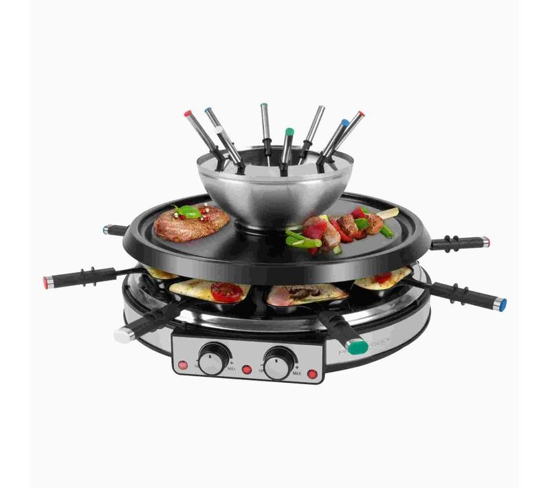 Appareil à Raclette Et Fondue 8 Personnes  PC-rg/fd1245