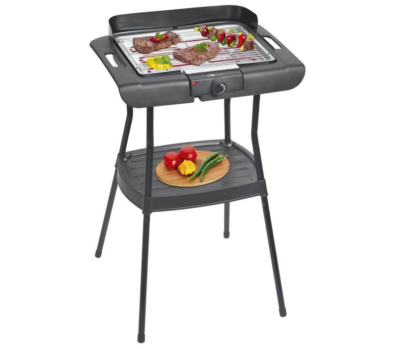 Barbecue Gril électrique Sur Pieds 2000w Noir Bqs3842-noir