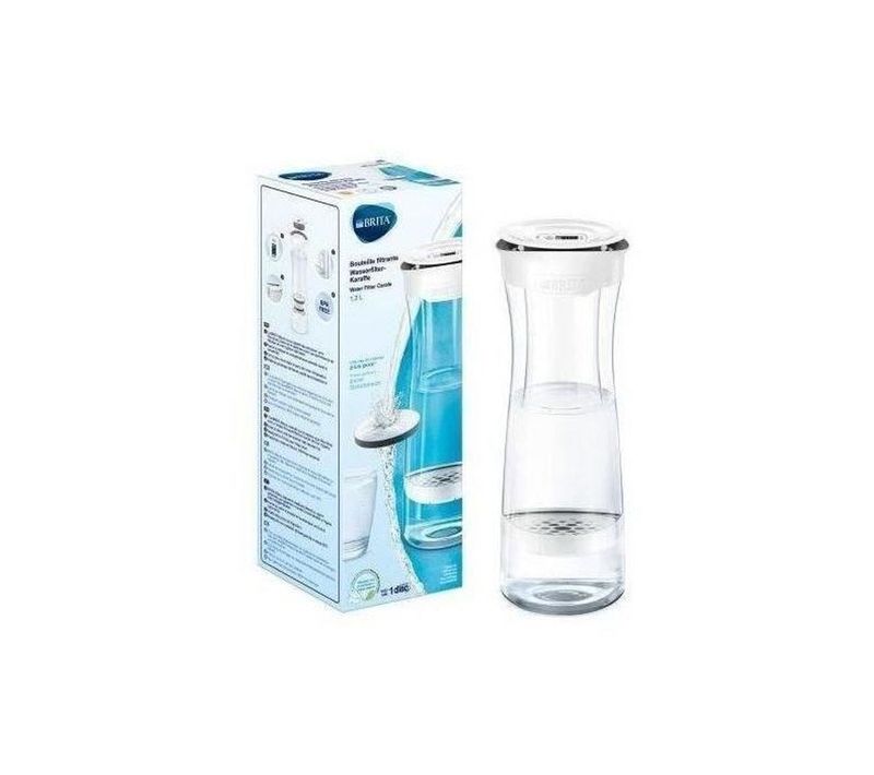 Bouteille Filtrante 1,3 L Blanc Et Graphite En Tritan