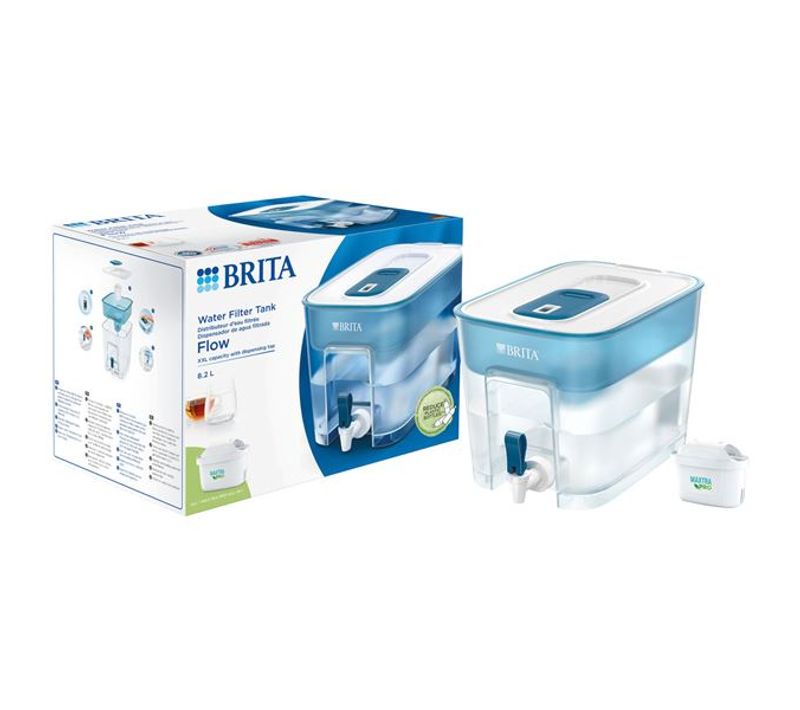 Fontaine à eau filtrante 8.2l Flow Basic Blue - 1 Filtre à Eau Maxtra Pro All-in-1 - 1051126