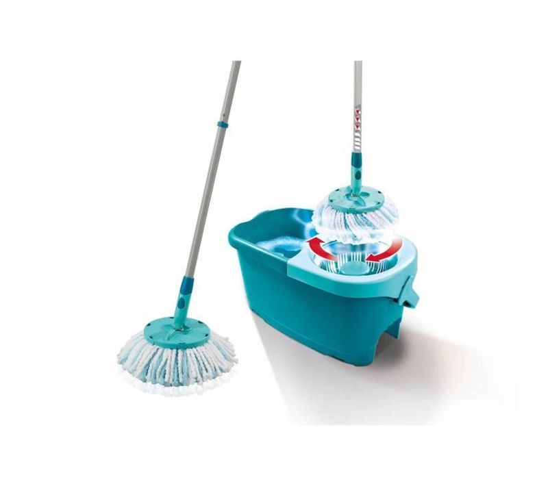 Clean Twist Disc Mop Ergo - Kit Balai Essoreur Télescopique 6 L, Seau 20 L
