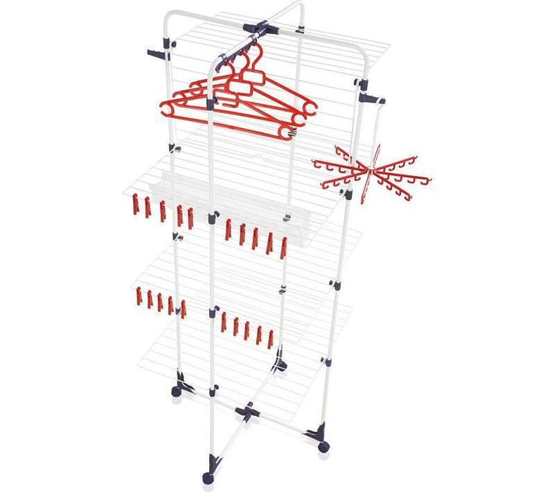 Séchoir à Linge 450 Deluxe 81464, Étendoir à Linge Avec 45m D'étendage Et Accessoires