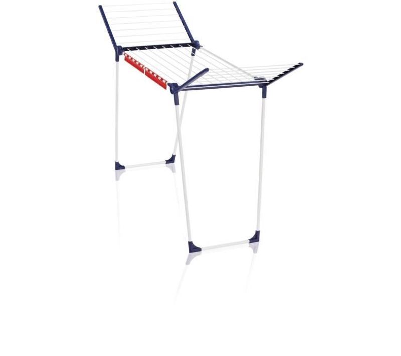 Étendoir à Linge Pegasus 160 Solid Slim 81620, Séchoir à Linge Compact Avec 16m D'étendage, Blanc