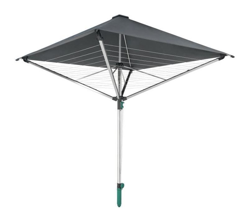Séchoir Parapluie  Linoprotect 400 82100, Étendoir à Linge Parapluie Avec Toit Étanche Et Douille,