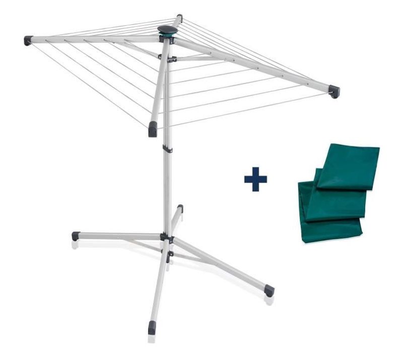 Séchoir Parapluie  140 Linopop-up 82500, Étendoir Intérieur Et Extérieur Avec 14m D'étendage, Trans