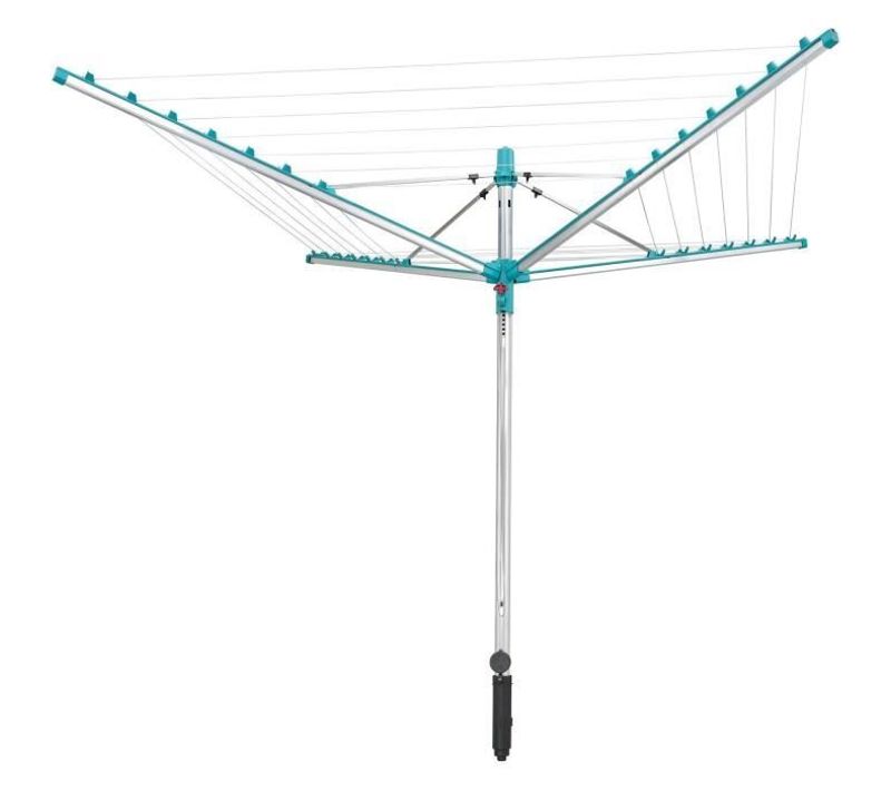 Séchoir Parapluie Linomatic 400 Easy 85285, 40m D'étendage Et Syteme Easy-lift, Turquoise