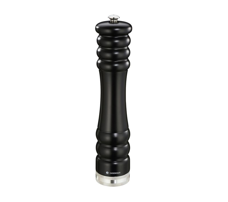Moulin à Poivre Munchen 30 Cm Noir Mat Perforé En Bois